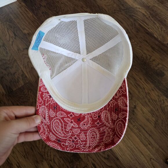 Dusti Rhoads Red Howdy Highland Baseball Cap Hat Farm Ranch Barn - Picture 3 of 6